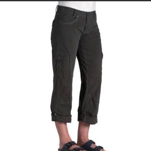 Kühl Convertible Hiking Outdoors Vintage Patina Dye Black Pants Women’s size 12